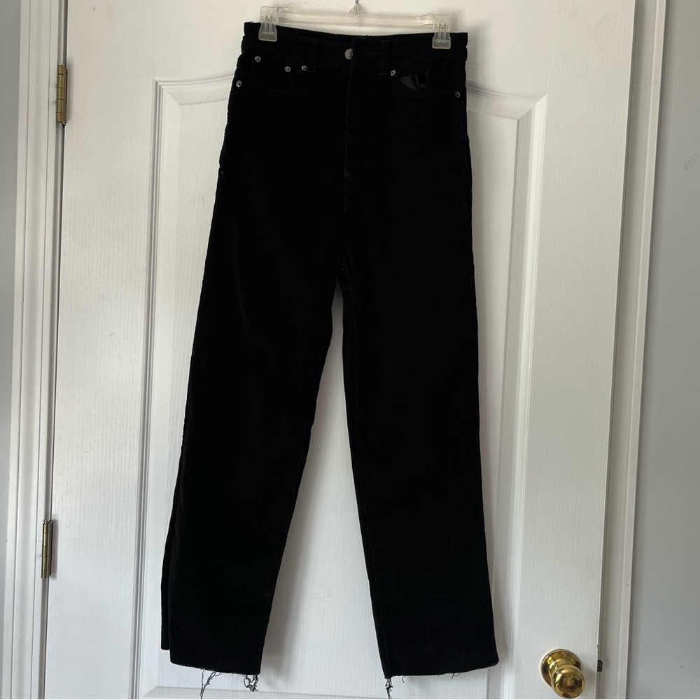 Black Corduroy pants, US size 4, AUS size 8